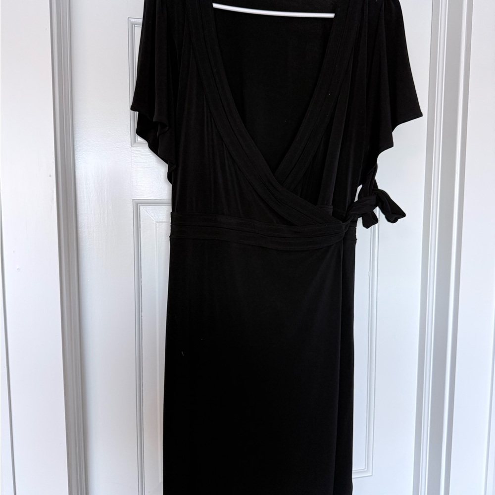Chic Black Wrap Dress